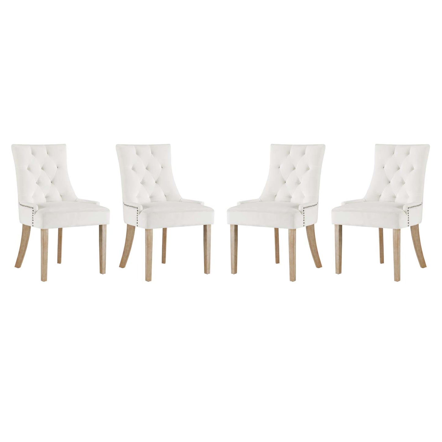 Pose Dining Chair Performance Velvet Set of 4 by Modway