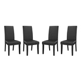 Parcel Dining Side Chair Vinyl Set of 4 by Modway