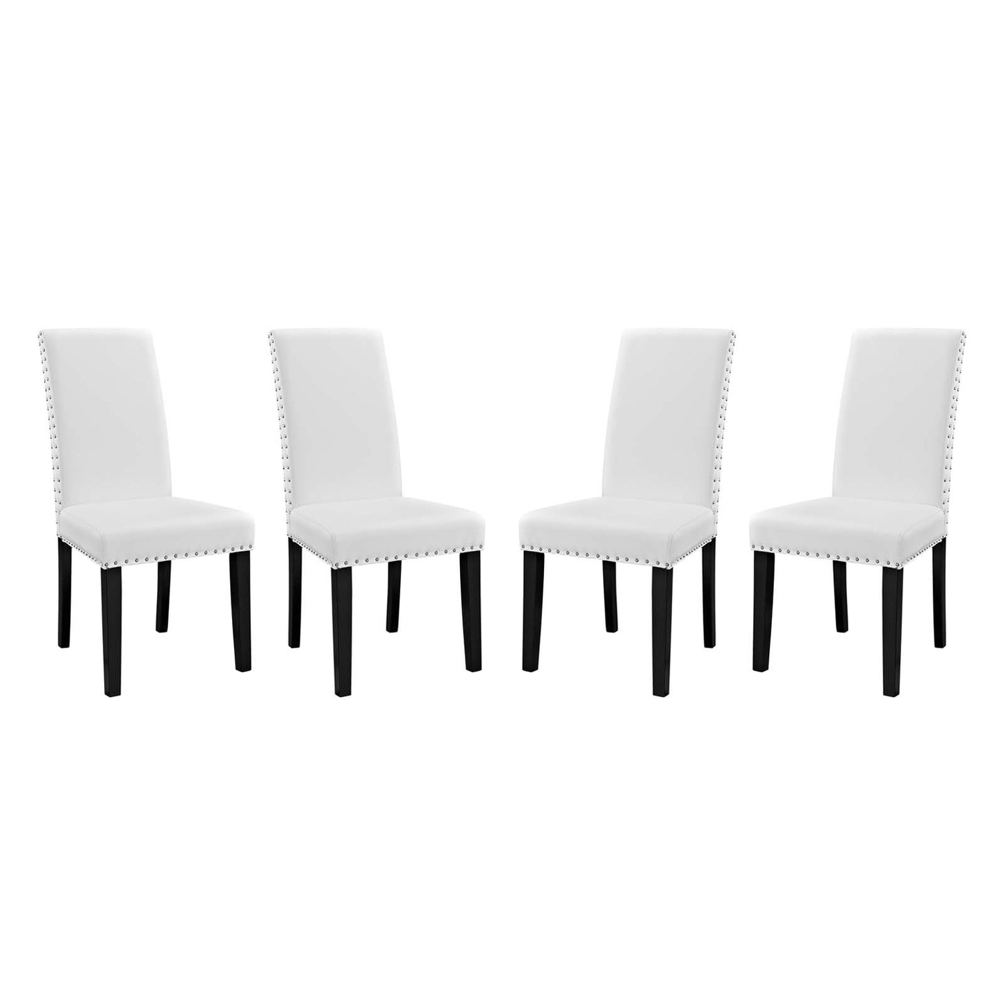 Parcel Dining Side Chair Vinyl Set of 4 by Modway
