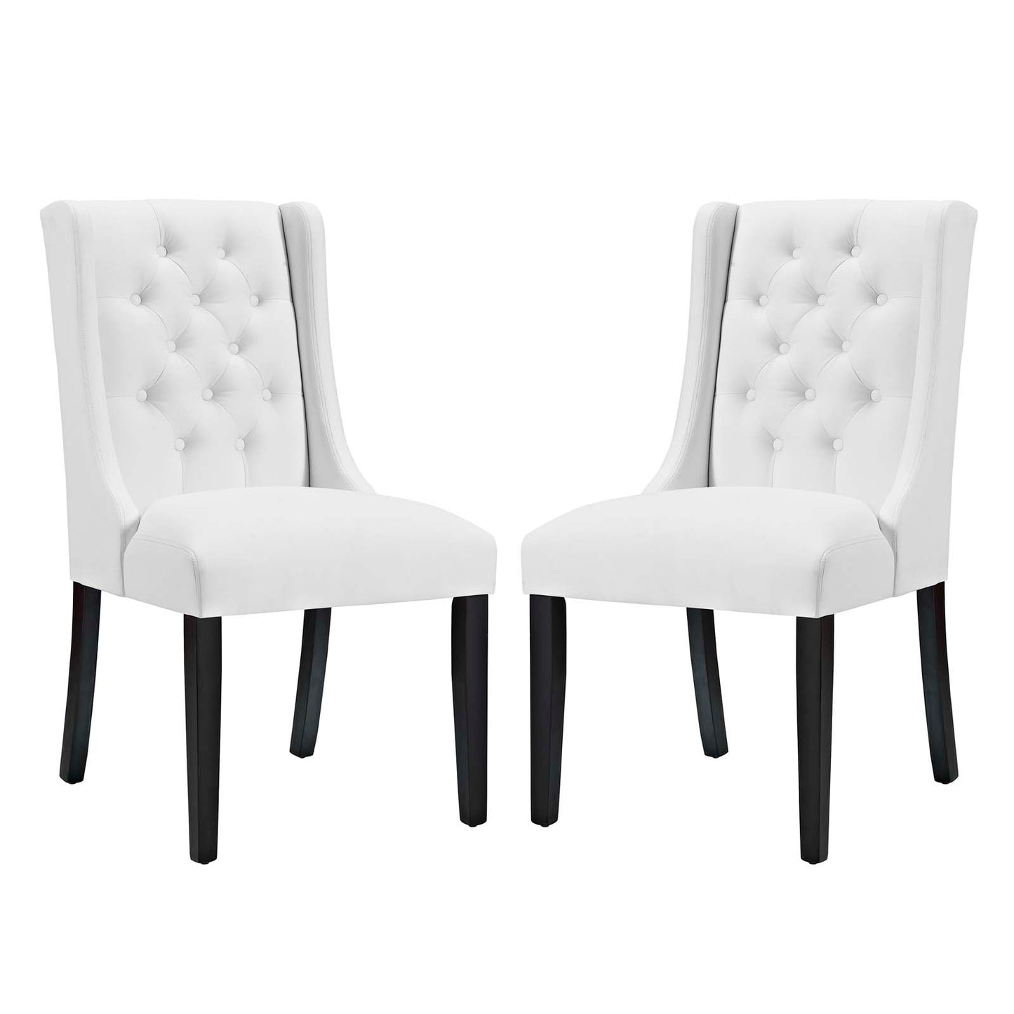 Baronet Dining Chair Vinyl Set of 2 by Modway