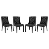 Baronet Dining Chair Vinyl Set of 4 by Modway