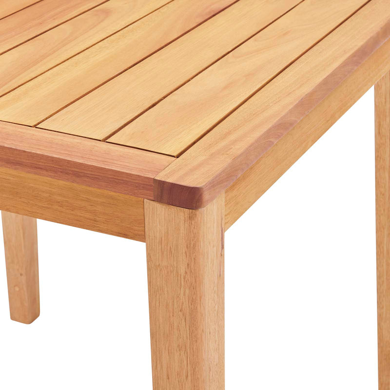 Portsmouth Karri Wood Outdoor Patio Bar Table in Natural by Modway