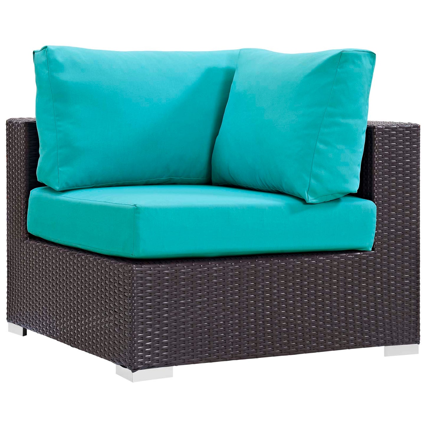 Convene 5 Piece Set Outdoor Patio with Fire Pit Espresso by Modway