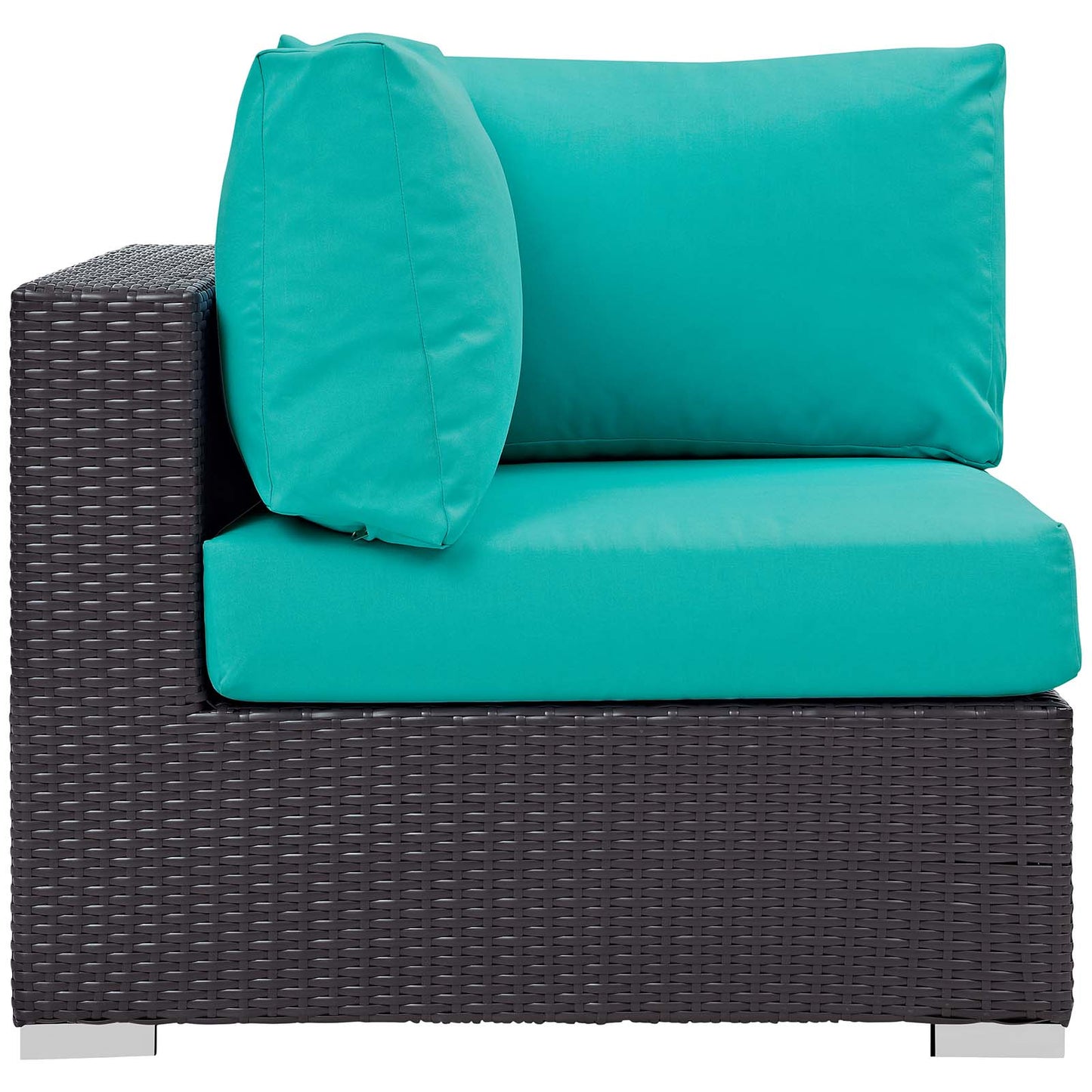 Convene 5 Piece Set Outdoor Patio with Fire Pit Espresso by Modway