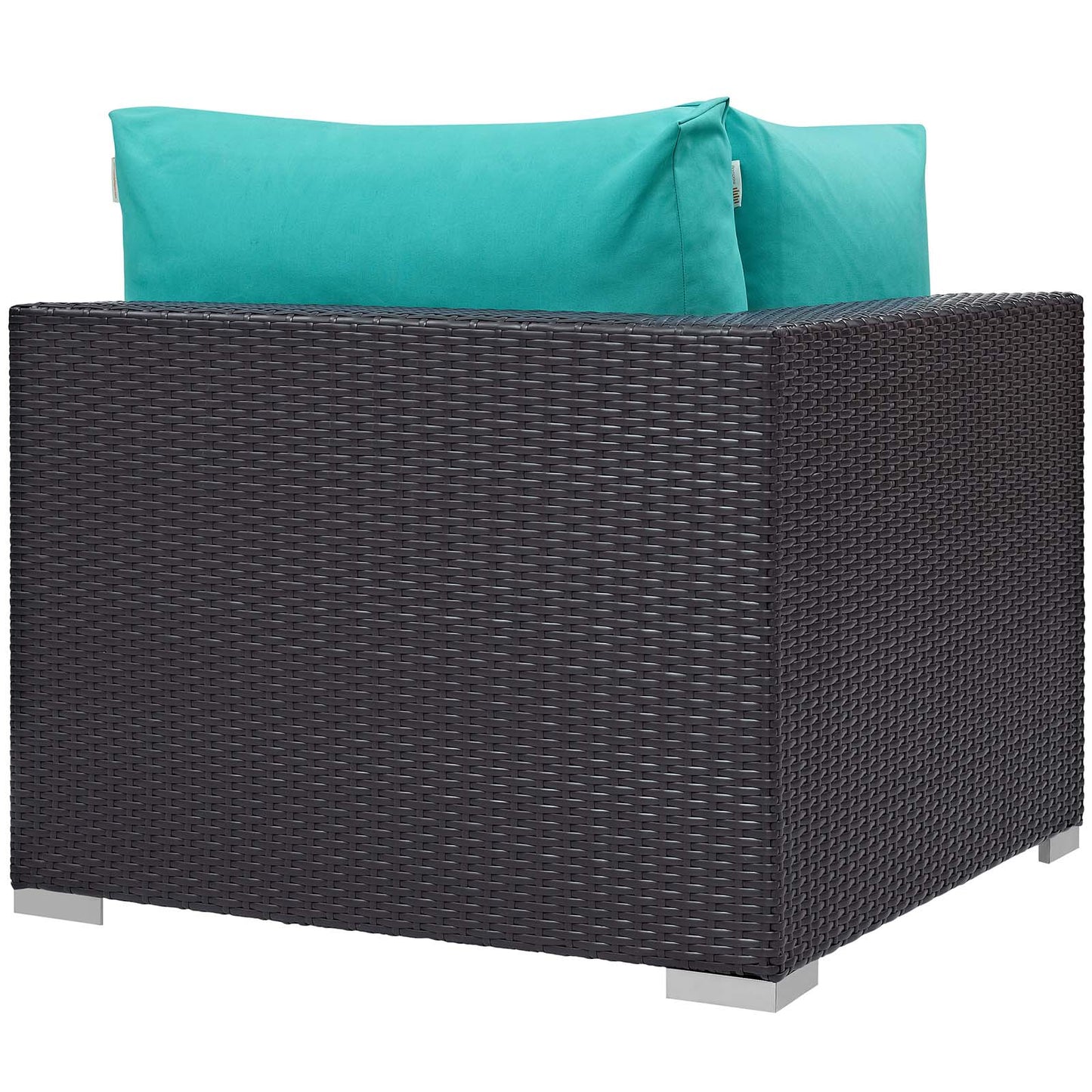 Convene 5 Piece Set Outdoor Patio with Fire Pit Espresso by Modway