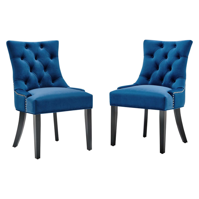 Regent Tufted Performance Velvet Dining Side Chairs-Set of 2 by Modway