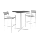 Raleigh 3 Piece Outdoor Patio Aluminum Bar Set by Modway