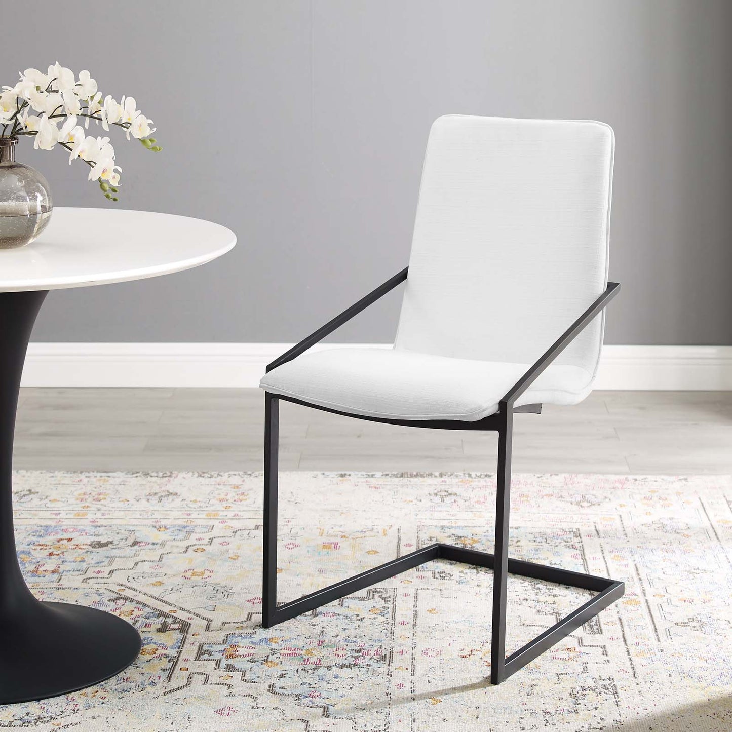 Pitch Upholstered Fabric Dining Armchair by Modway