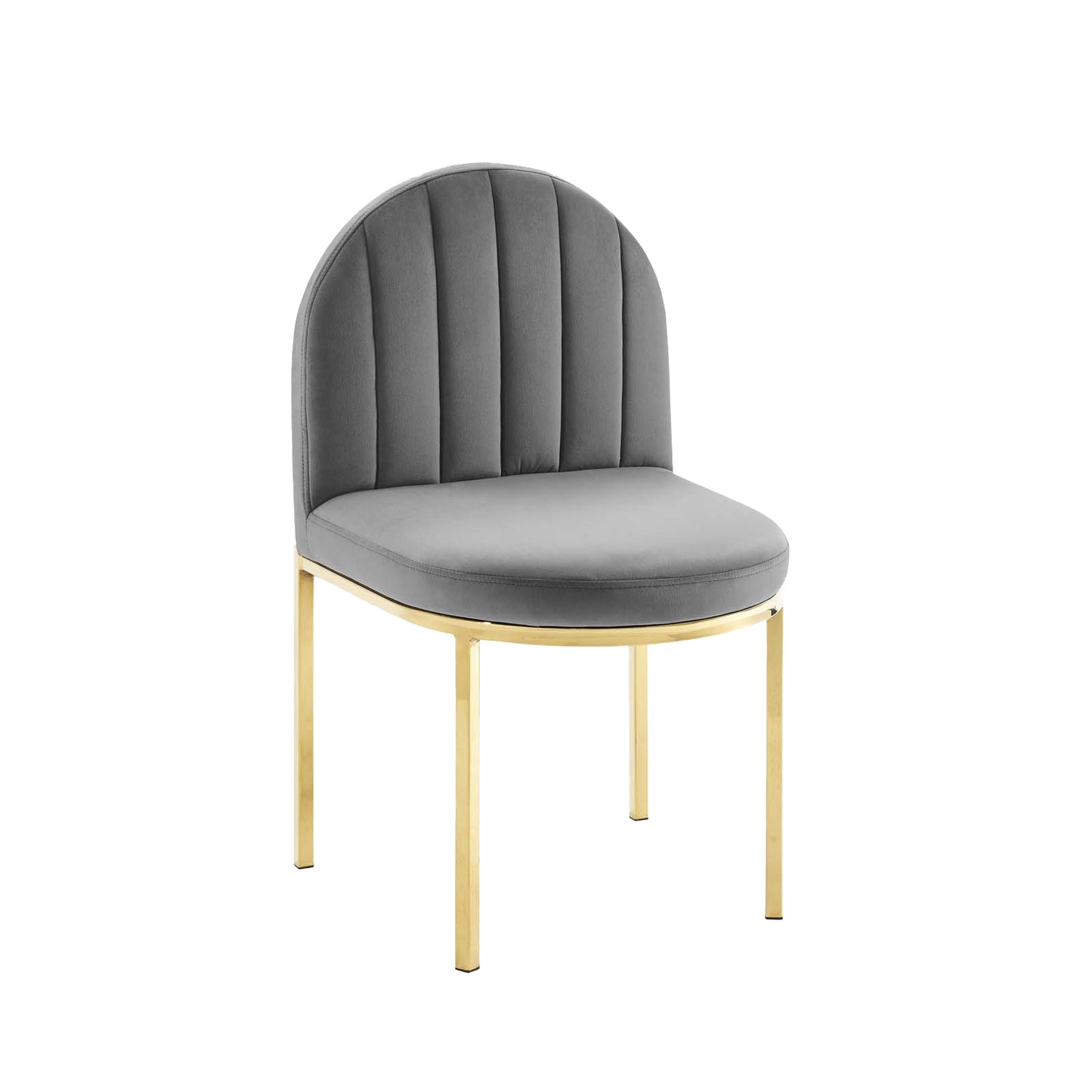 Isla Channel Tufted Performance Velvet Dining Side Chair | Polyester by Modway