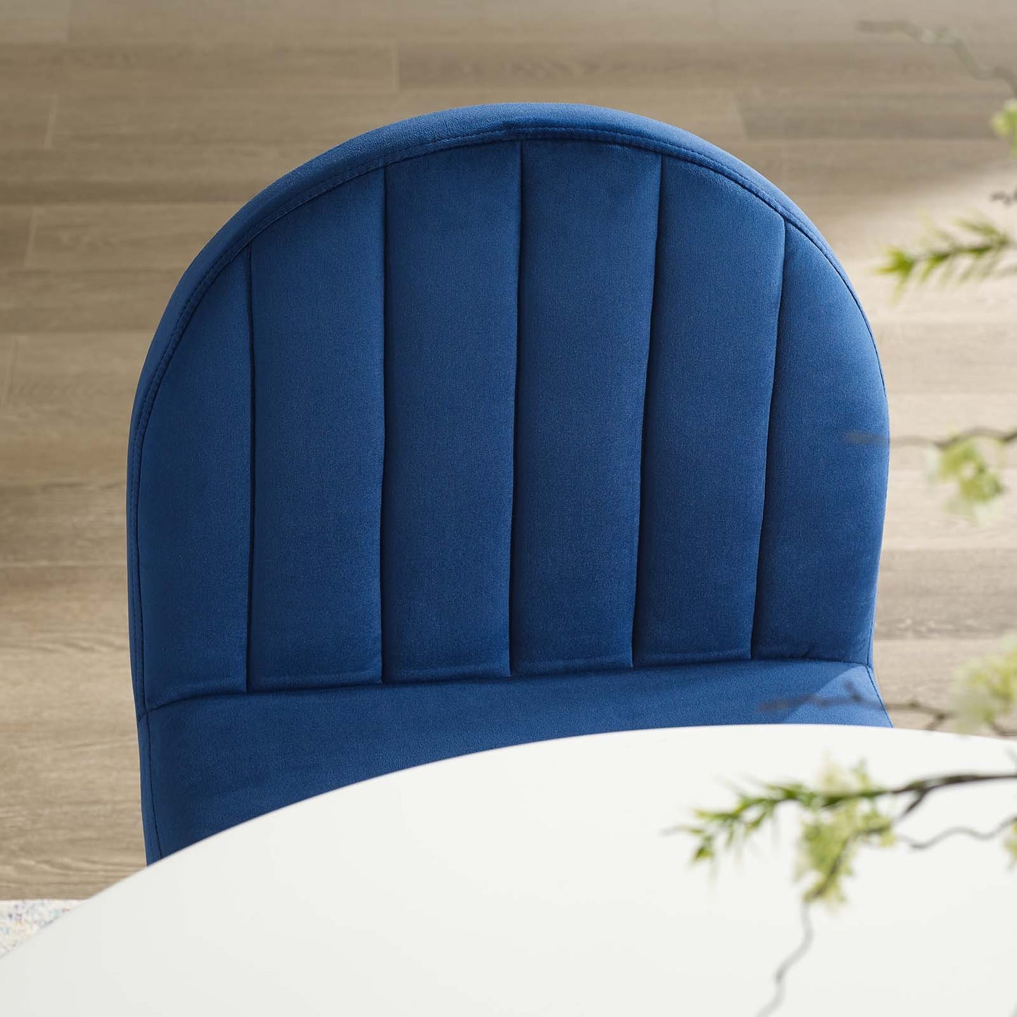 Isla Channel Tufted Performance Velvet Dining Side Chair | Polyester by Modway
