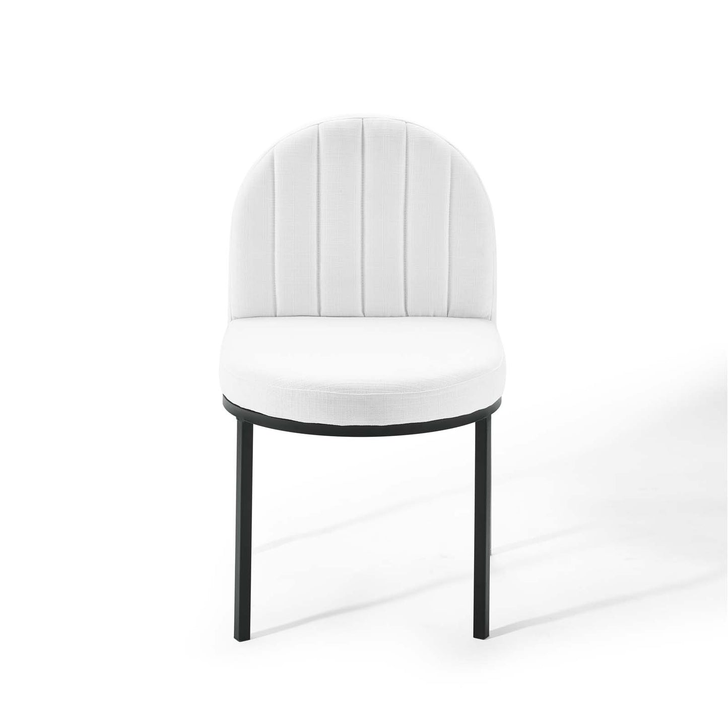 Isla Channel Tufted Upholstered Fabric Dining Side Chair | Polyester by Modway