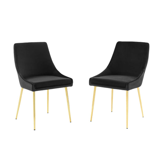 Viscount Performance Velvet Dining Chairs-Set of 2 by Modway