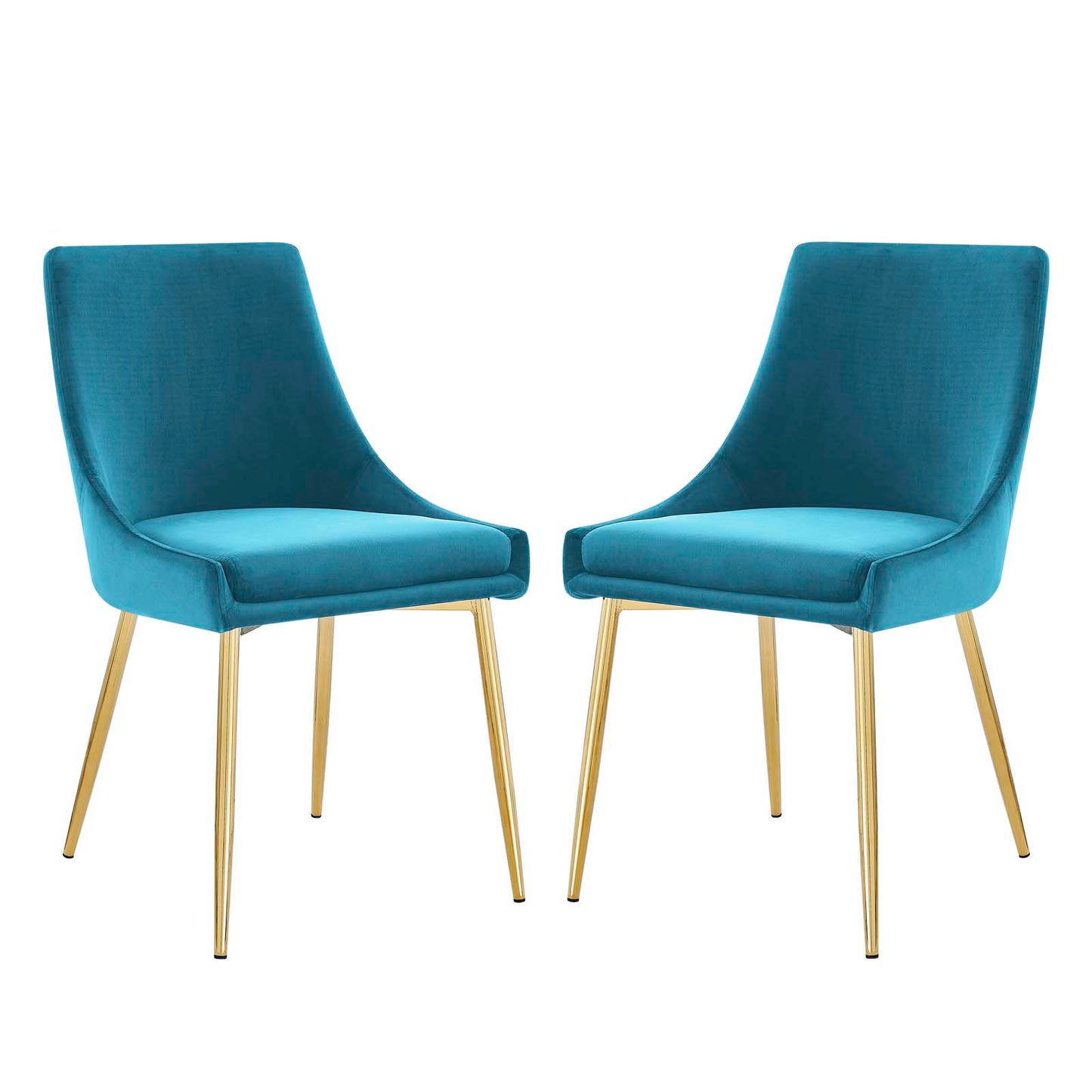 Viscount Performance Velvet Dining Chairs - Set of 2 by Modway