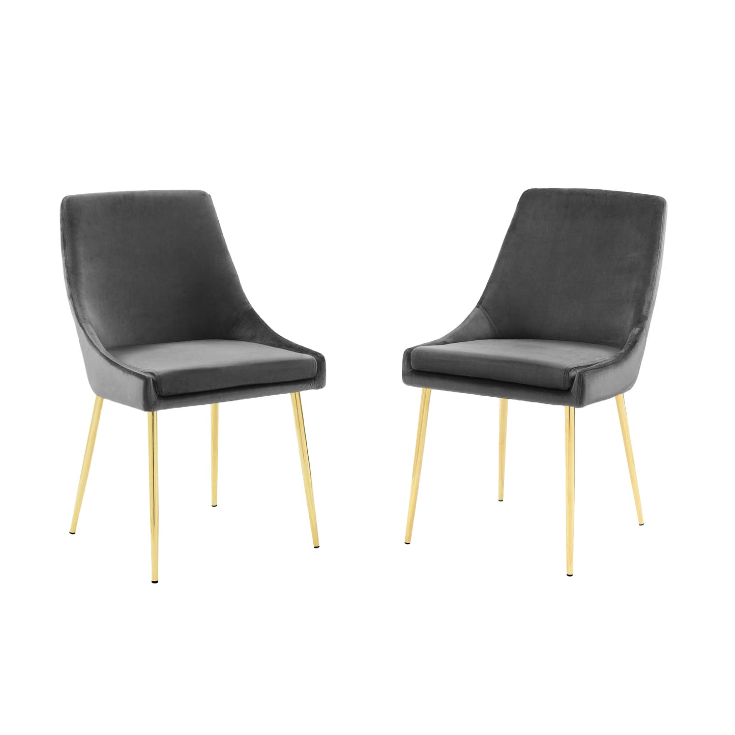 Viscount Performance Velvet Dining Chairs - Set of 2 by Modway