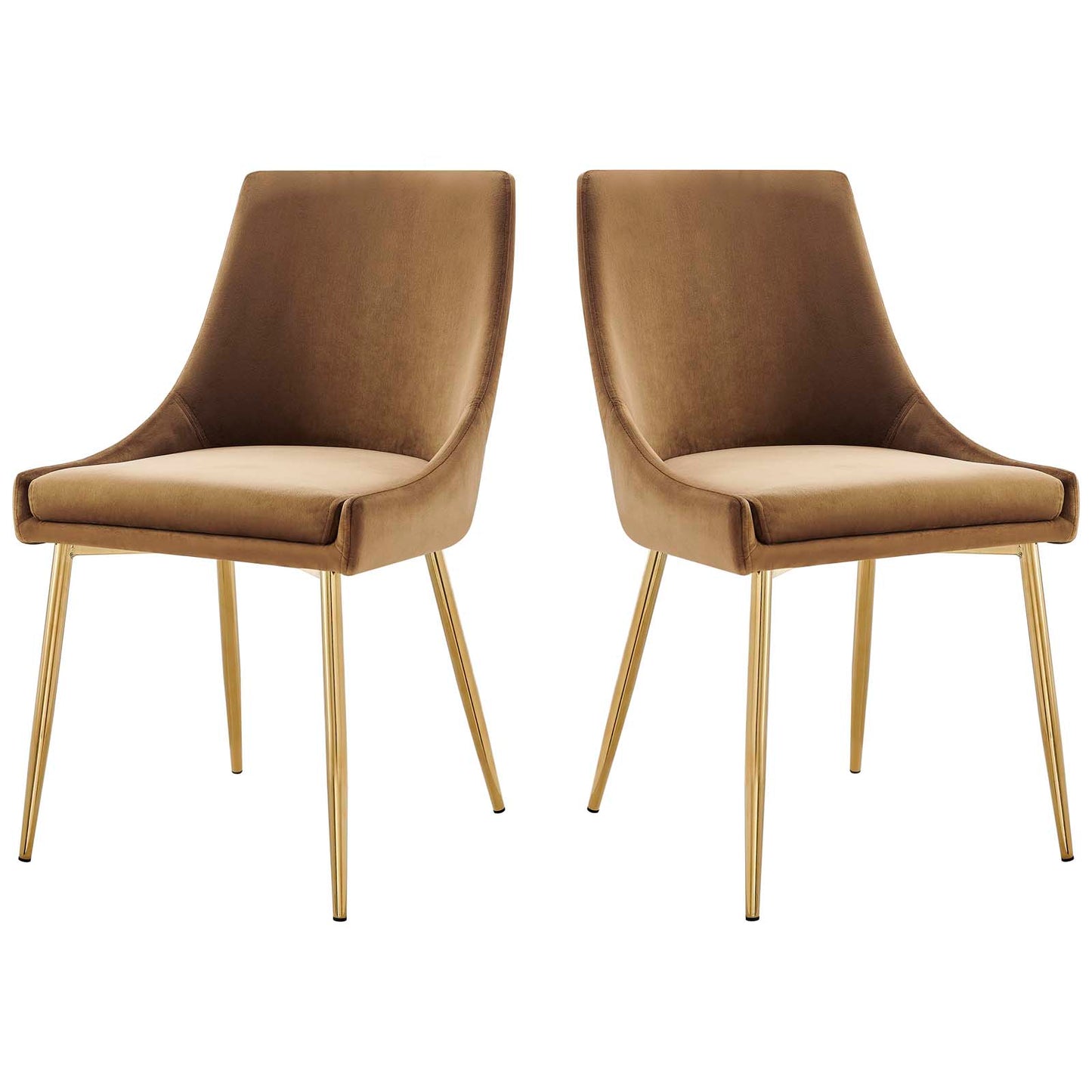 Viscount Performance Velvet Dining Chairs - Set of 2 by Modway