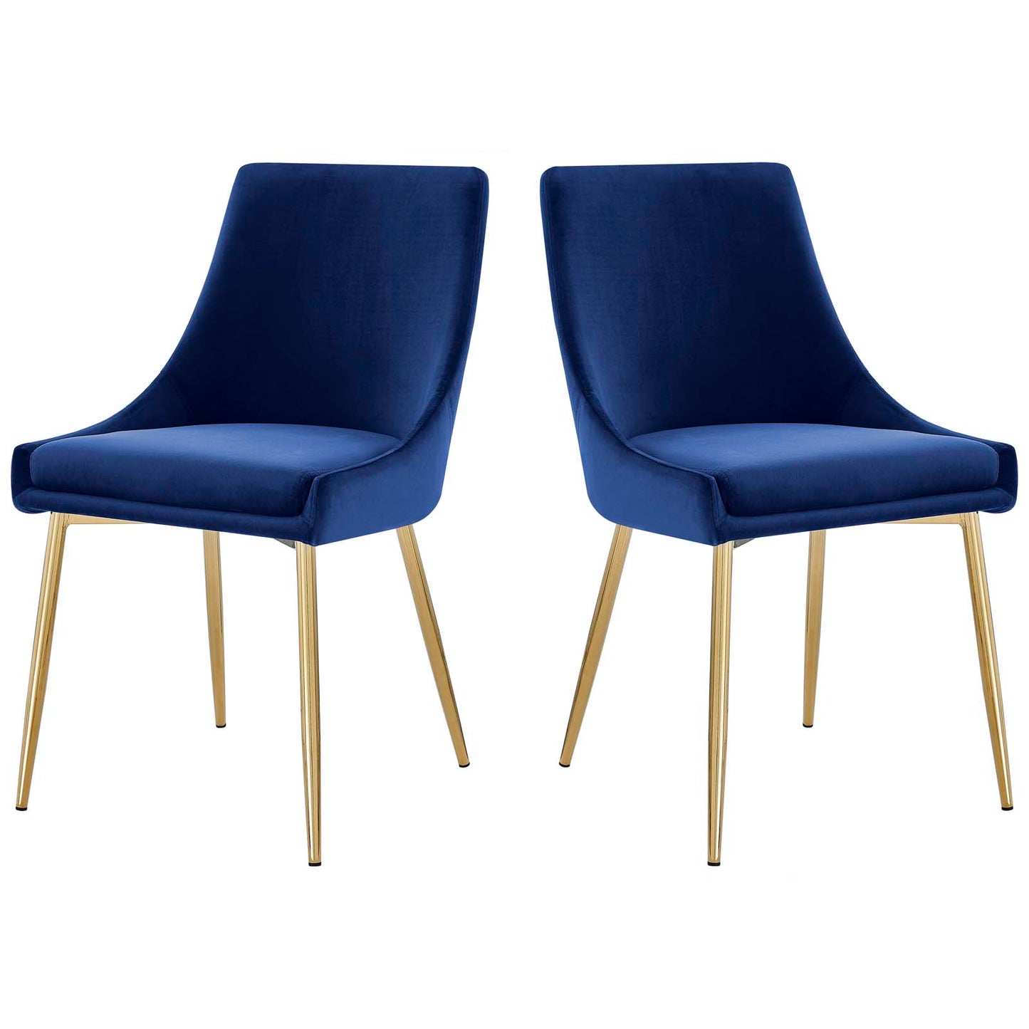 Viscount Performance Velvet Dining Chairs - Set of 2 by Modway