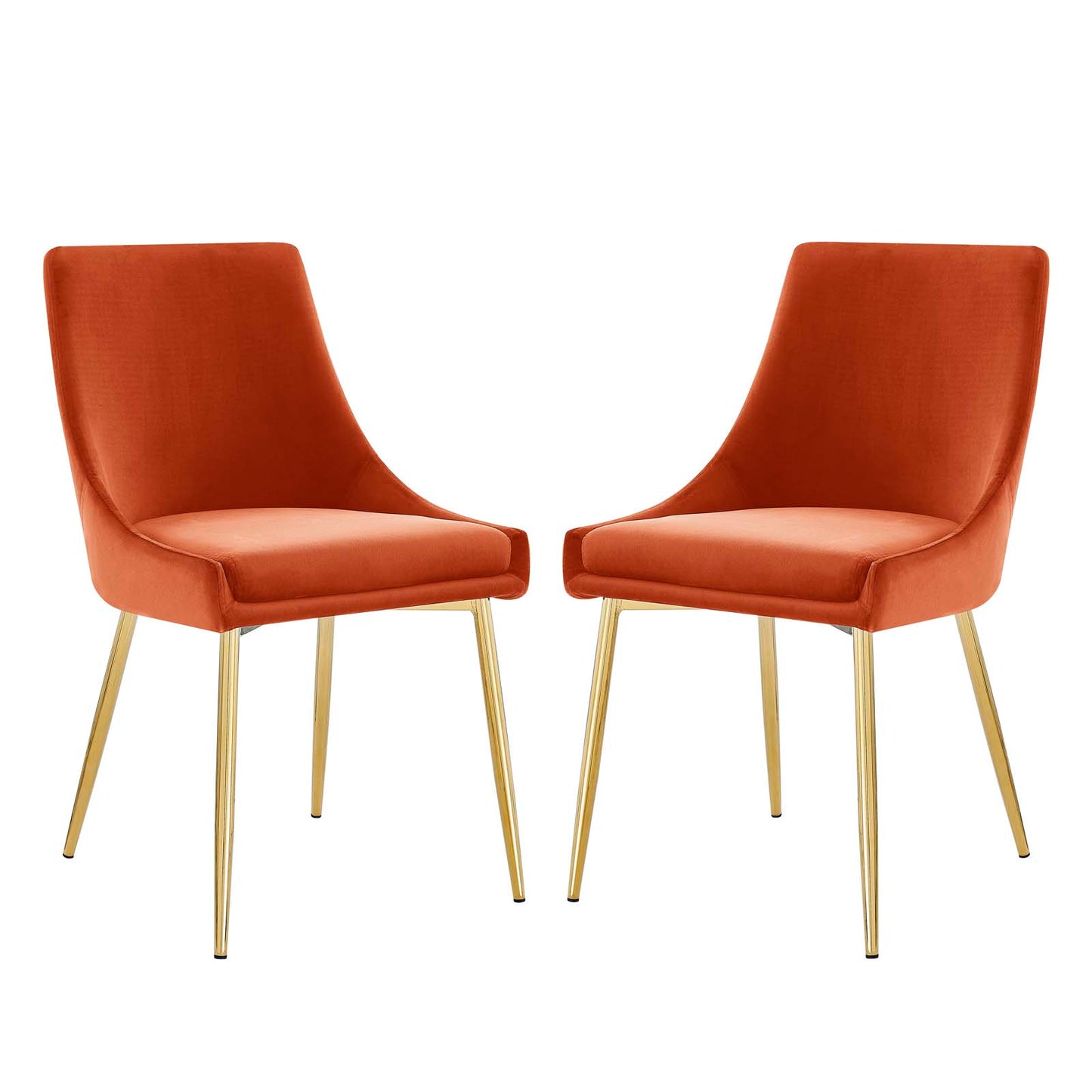 Viscount Performance Velvet Dining Chairs - Set of 2 by Modway