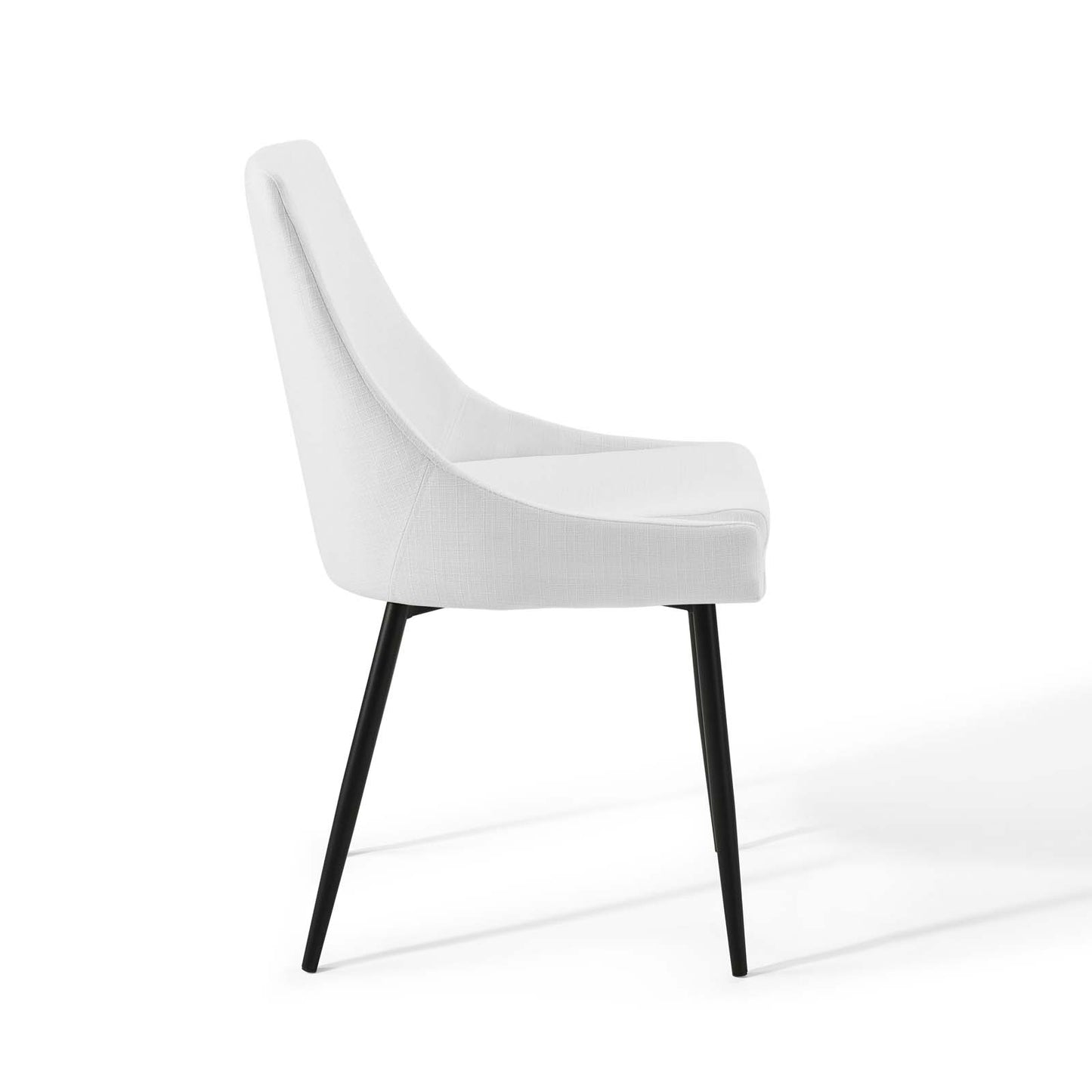 Viscount Upholstered Fabric Dining Chairs-Set of 2 | Polyester by Modway