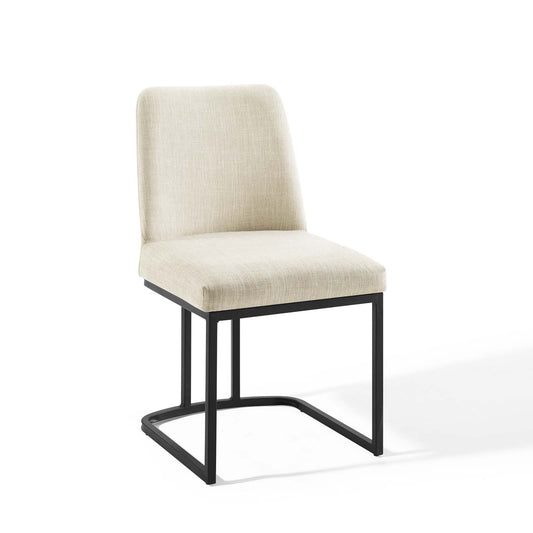 Amplify Sled Base Upholstered Fabric Dining Side Chair | Polyester by Modway