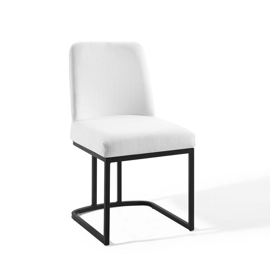 Amplify Sled Base Upholstered Fabric Dining Side Chair | Polyester by Modway