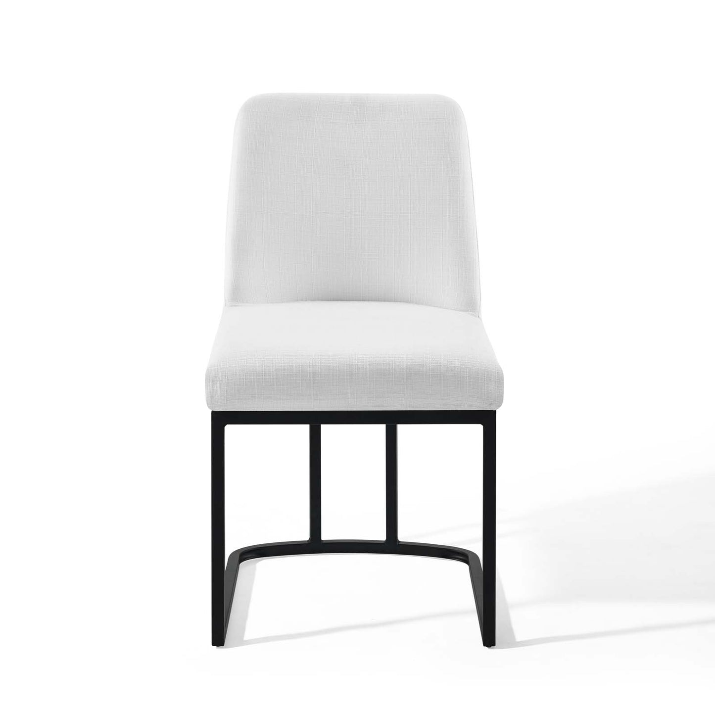 Amplify Sled Base Upholstered Fabric Dining Side Chair | Polyester by Modway