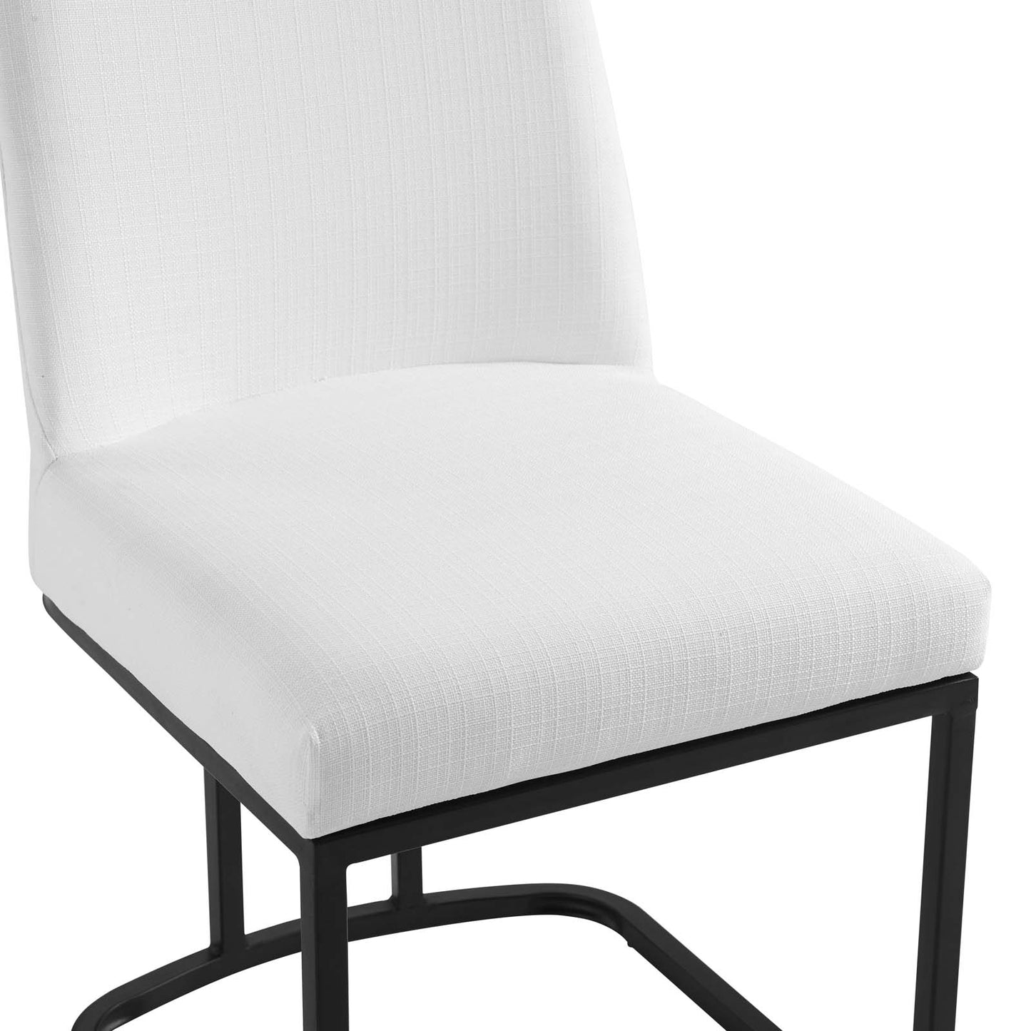 Amplify Sled Base Upholstered Fabric Dining Side Chair | Polyester by Modway