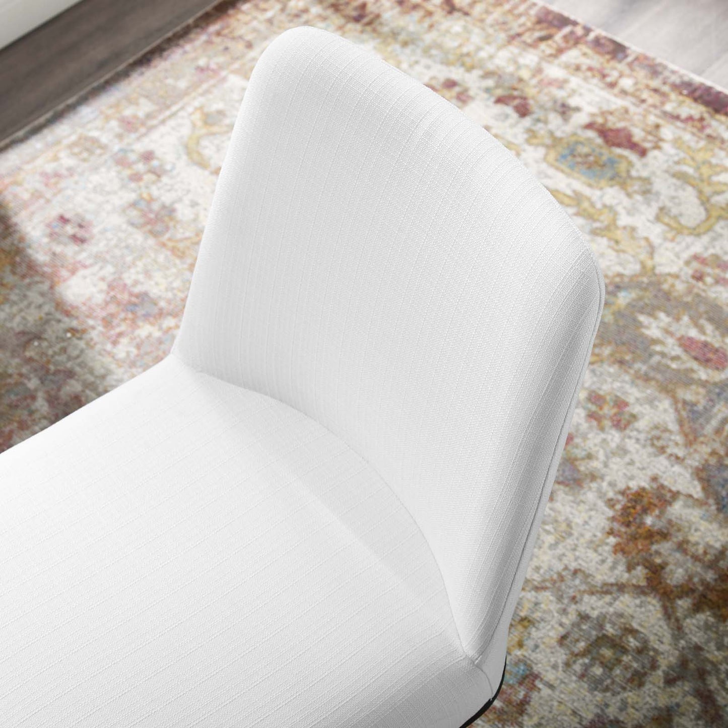 Amplify Sled Base Upholstered Fabric Dining Side Chair | Polyester by Modway
