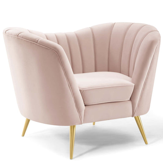 Opportunity Performance Velvet Armchair by Modway