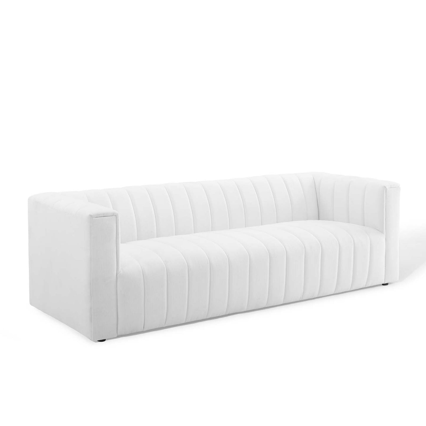 Reflection Channel Tufted Upholstered Fabric Sofa | Polyester by Modway