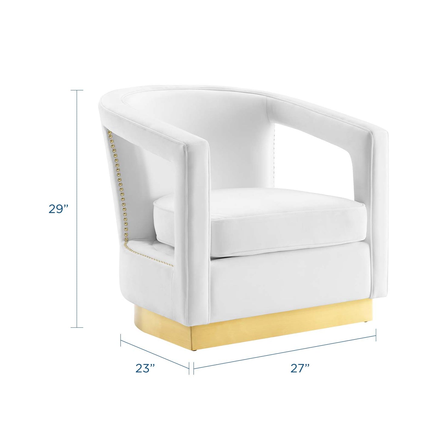 Frolick Performance Velvet Armchair by Modway