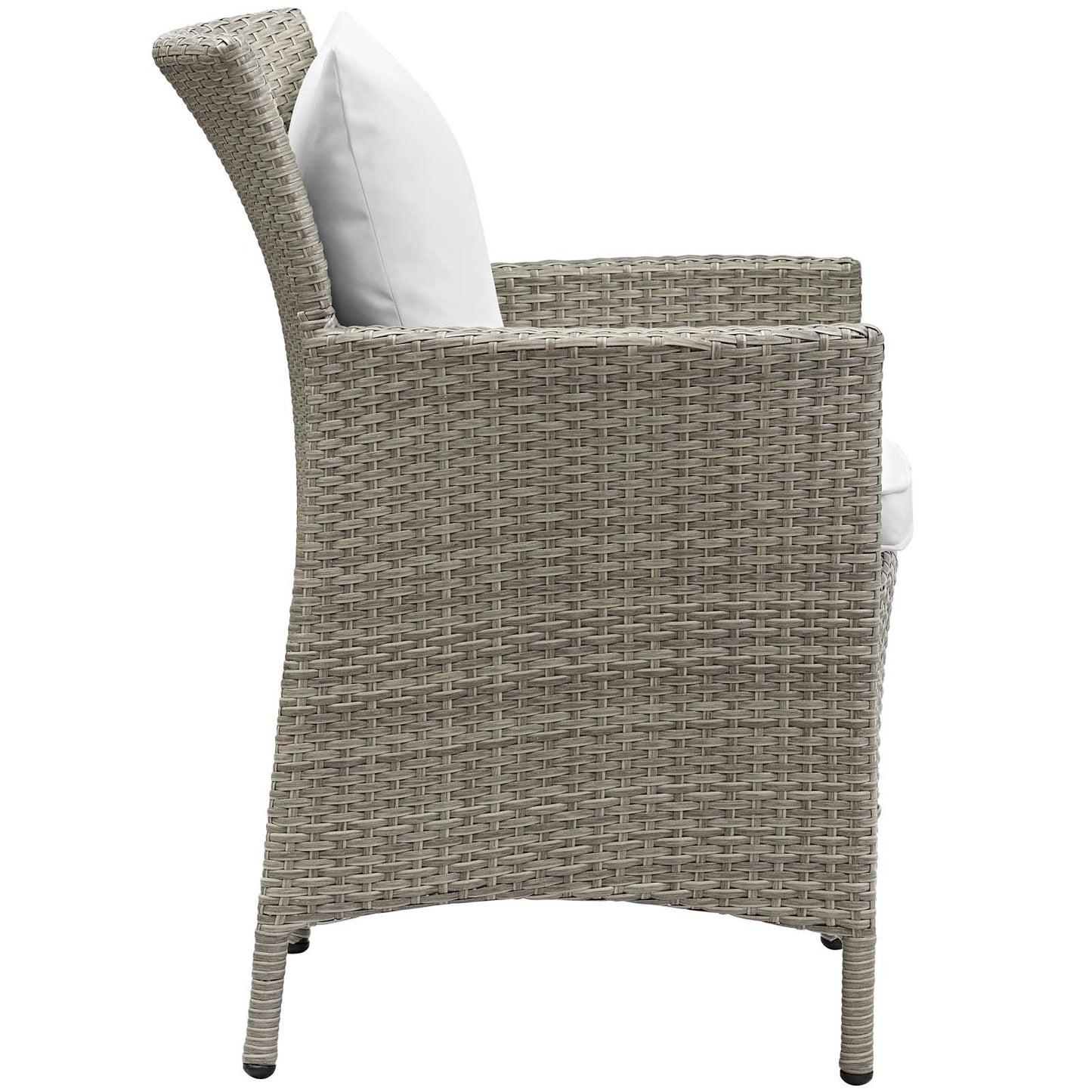 Conduit 5 Piece Outdoor Patio Wicker Rattan Dining Set by Modway