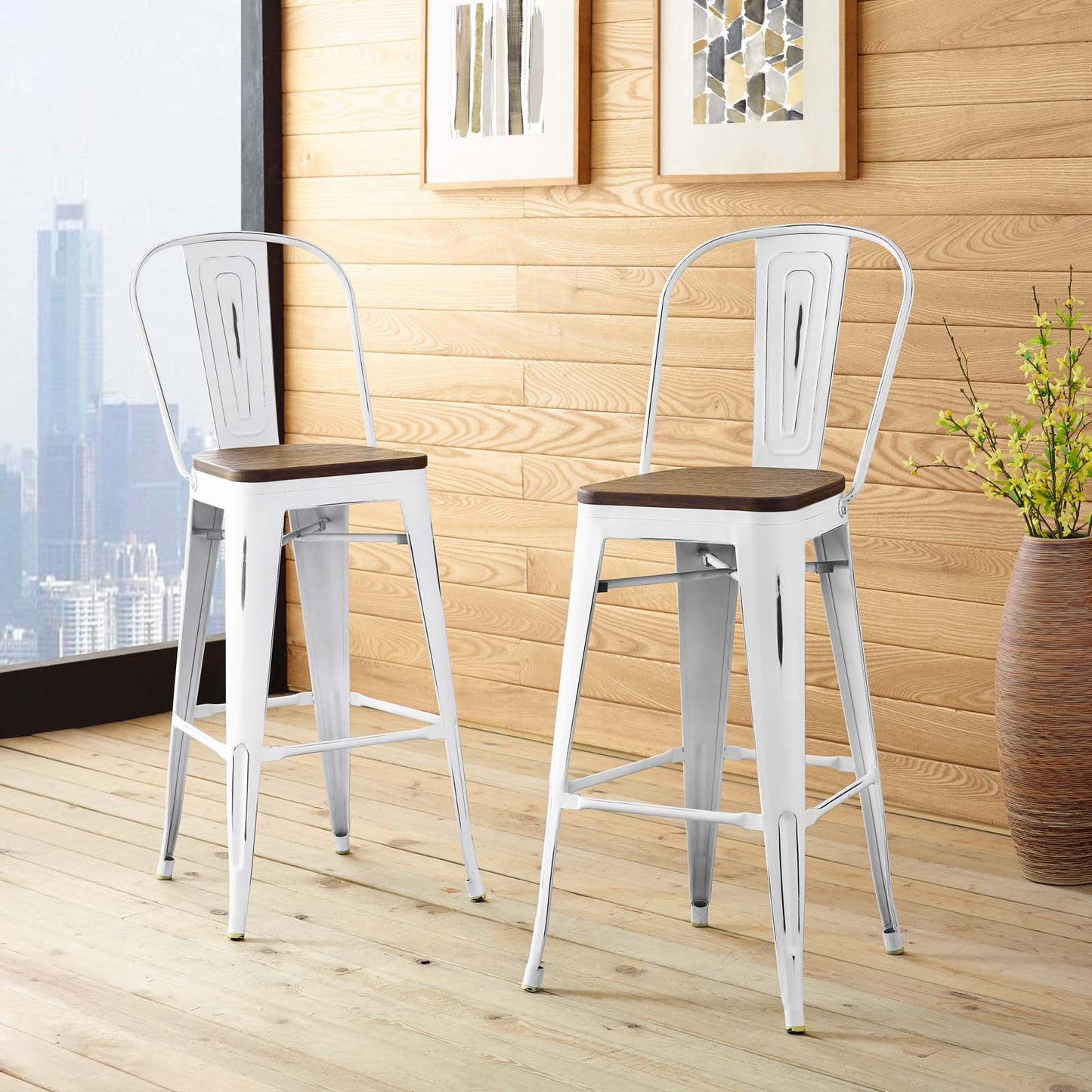 Promenade Bar Stool Set of 2 by Modway