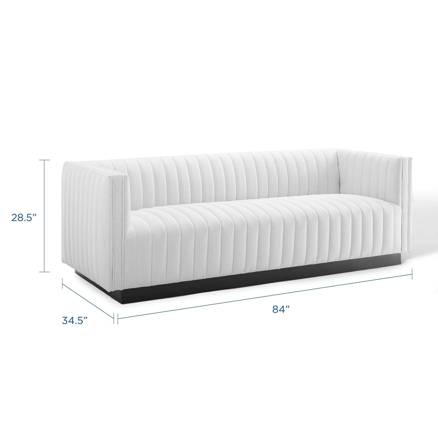 Conjure Tufted Upholstered Fabric Sofa | Polyester by Modway