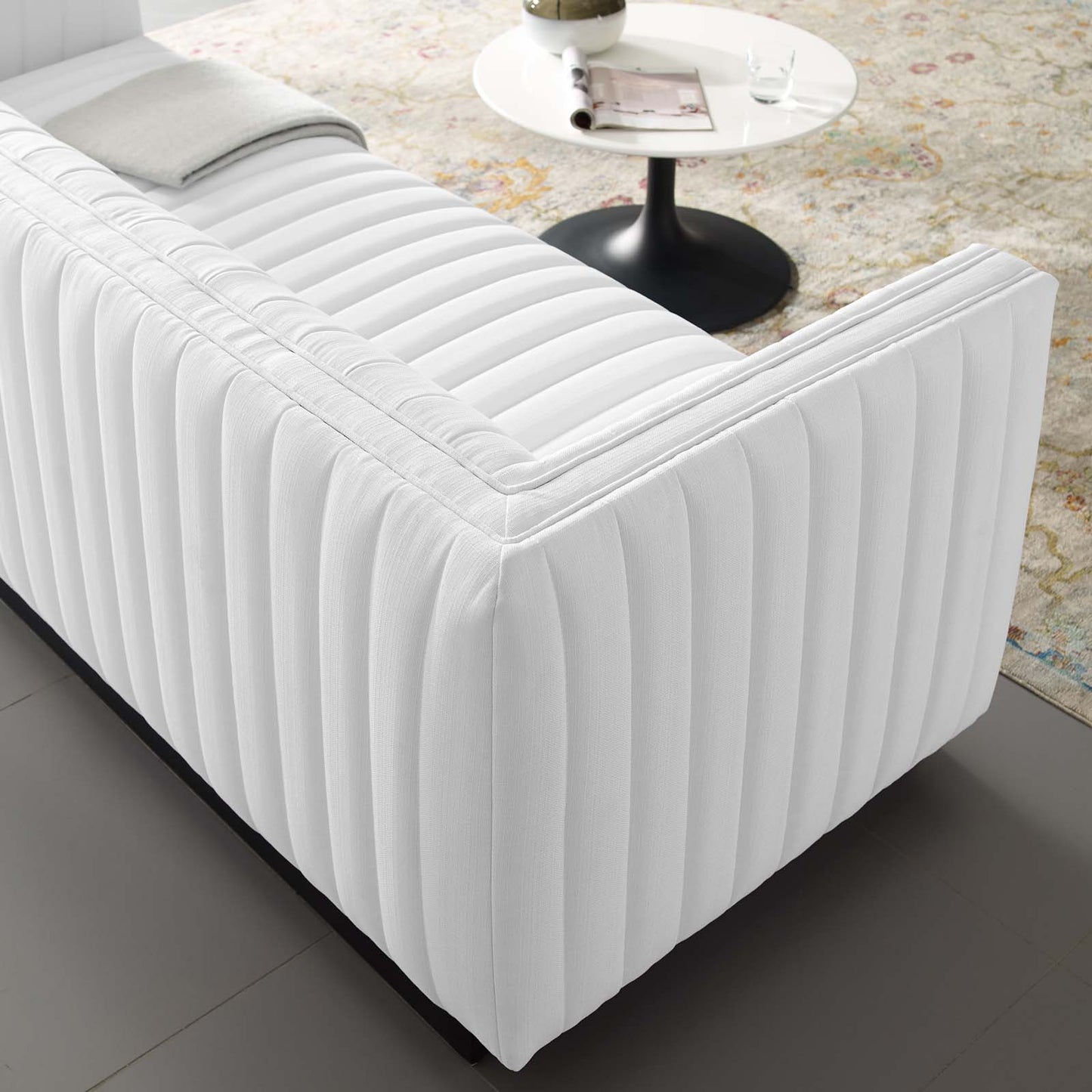 Conjure Tufted Upholstered Fabric Sofa | Polyester by Modway