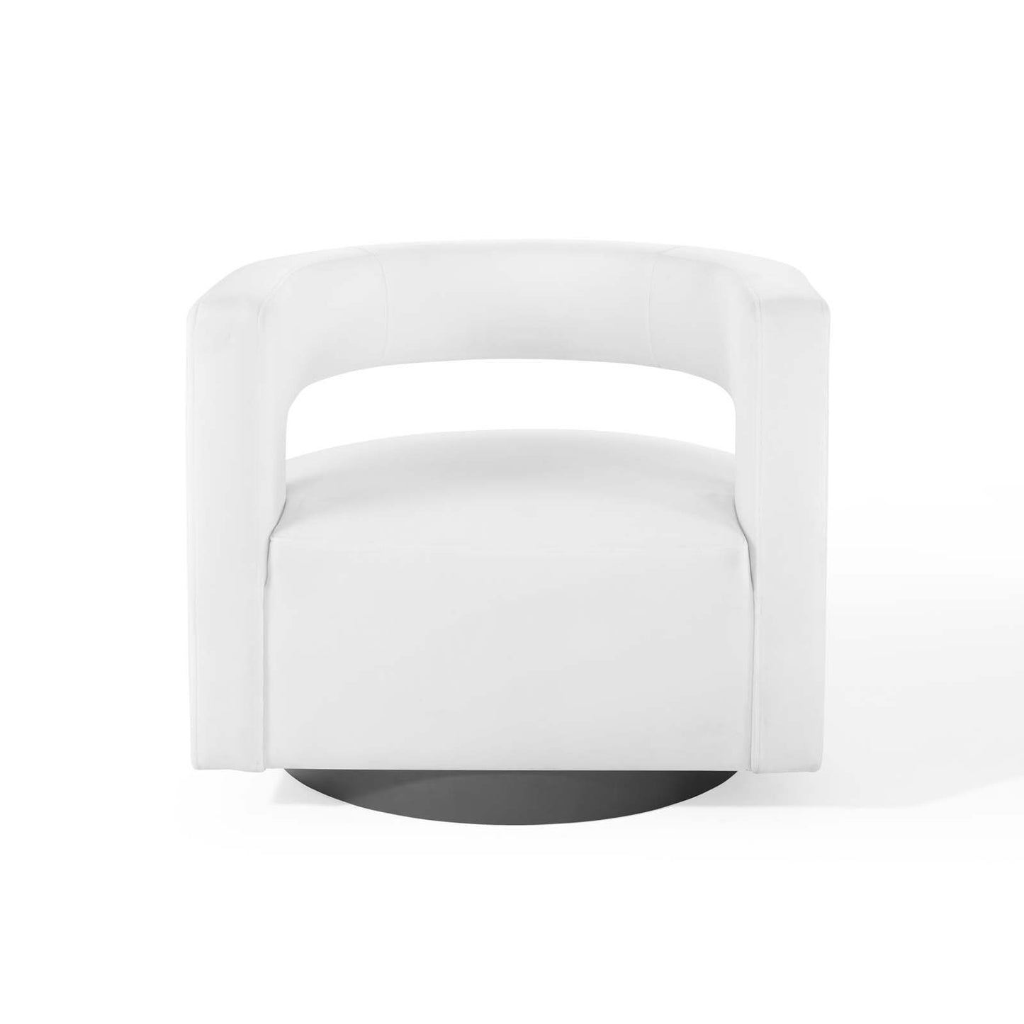 Spin Cutaway Performance Velvet Swivel Armchair | Polyester by Modway