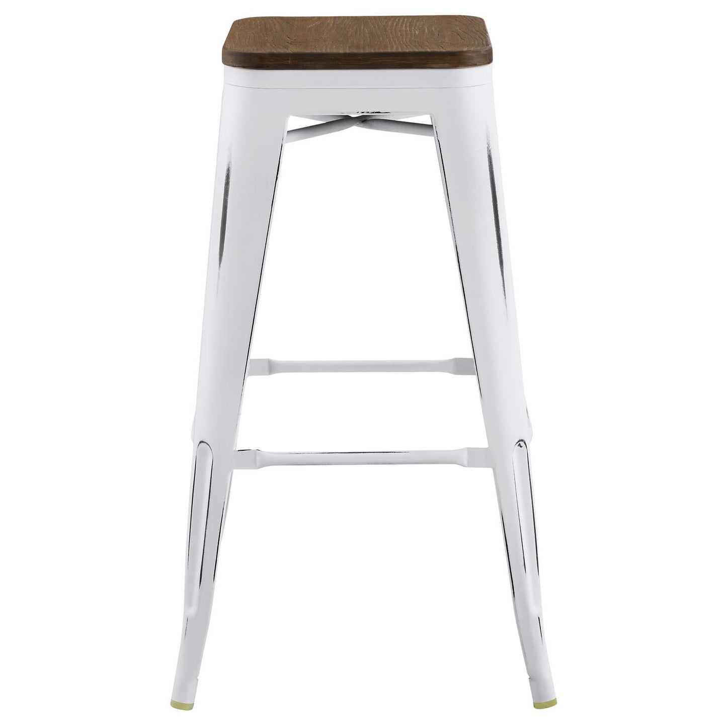 Promenade Bar Stool Set of 2 White by Modway