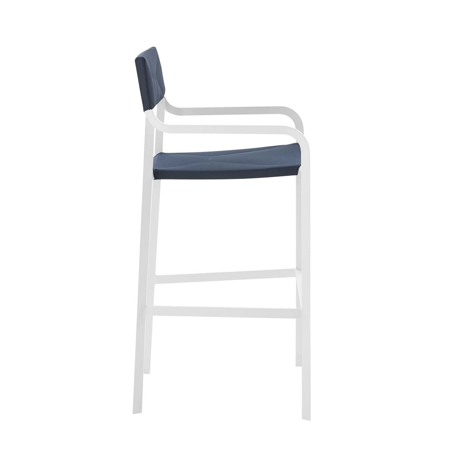 Raleigh Outdoor Patio Aluminum Bar Stool Set of 2 by Modway