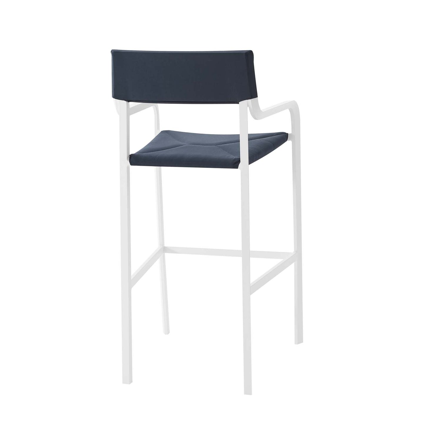 Raleigh Outdoor Patio Aluminum Bar Stool Set of 2 by Modway