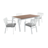 Baxley 5 Piece Outdoor Patio Aluminum Dining Set by Modway