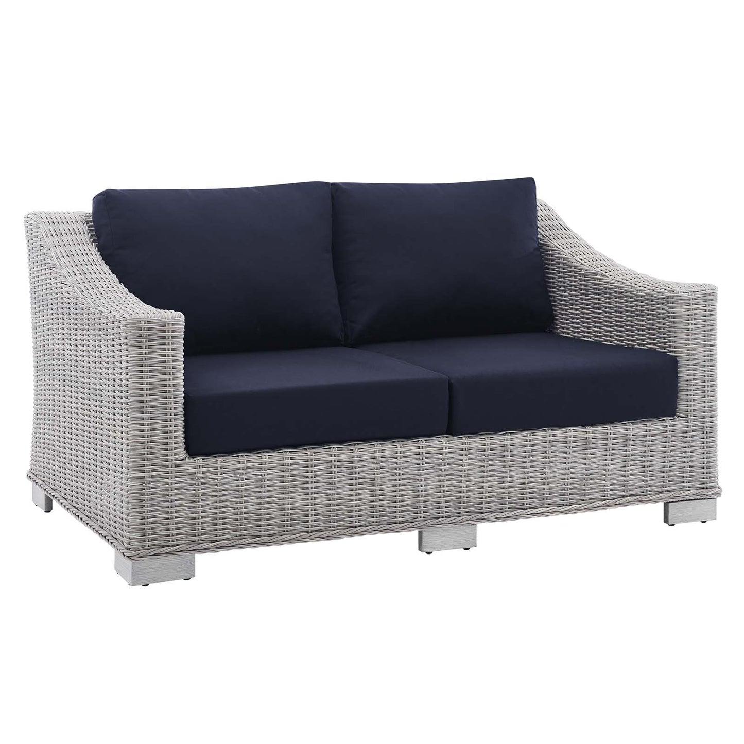 Conway Outdoor Patio Wicker Rattan Loveseat by Modway