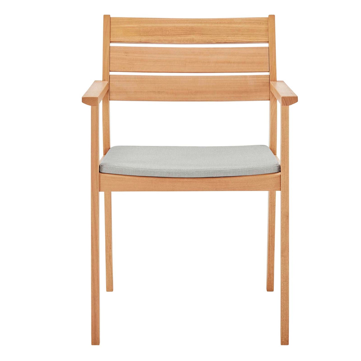 Viewscape Outdoor Patio Ash Wood Dining Armchair Set of 2 by Modway