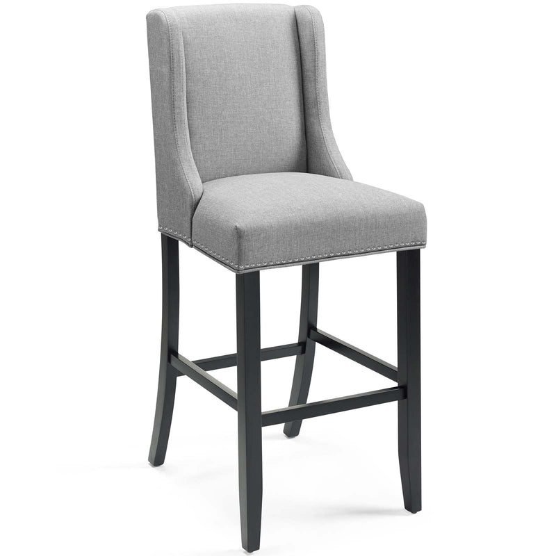 Baron Bar Stool Upholstered Fabric Set of 2 by Modway