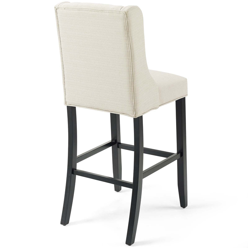 Baronet Bar Stool Upholstered Fabric Set of 2 | Polyester by Modway