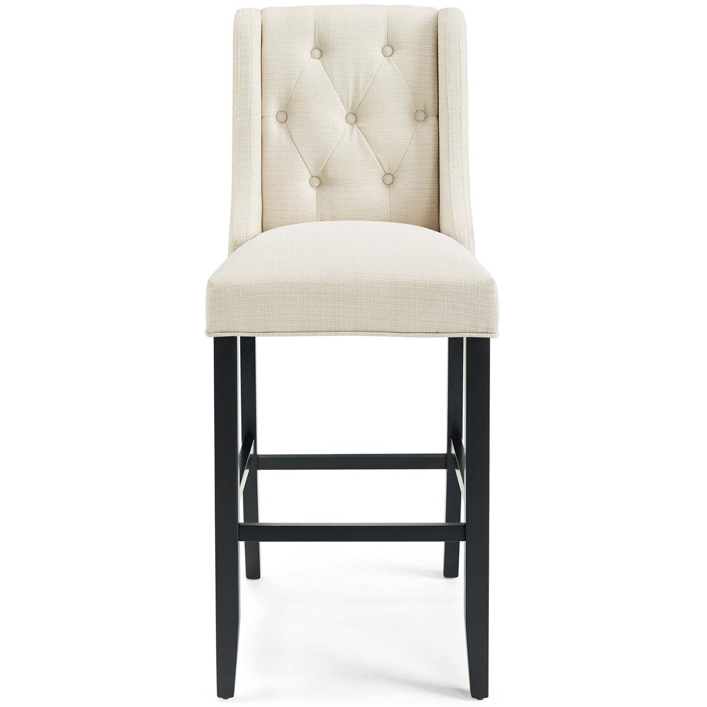Baronet Bar Stool Upholstered Fabric Set of 2 | Polyester by Modway