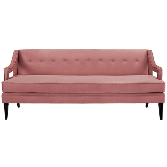 Concur Living Room Set Performance Velvet Set of 2 Dusty Rose by Modway