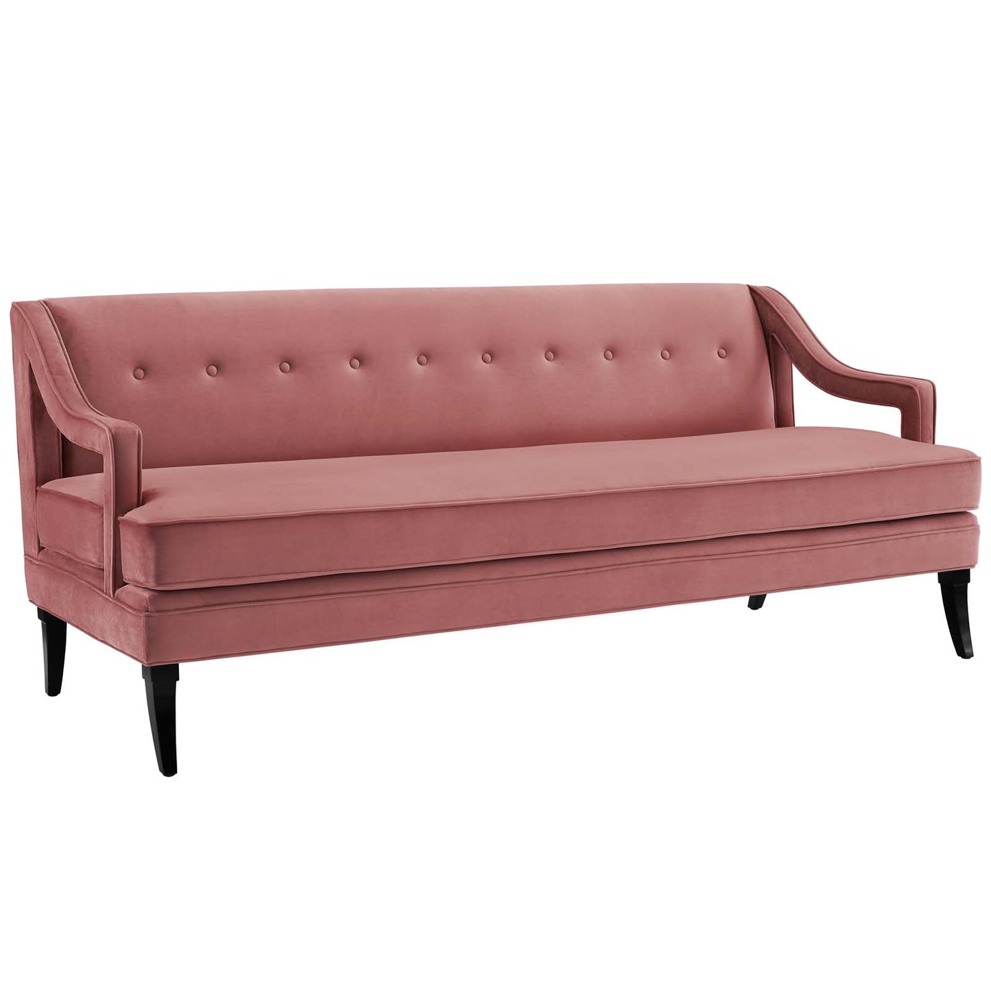 Concur Living Room Set Performance Velvet Set of 2 Dusty Rose by Modway