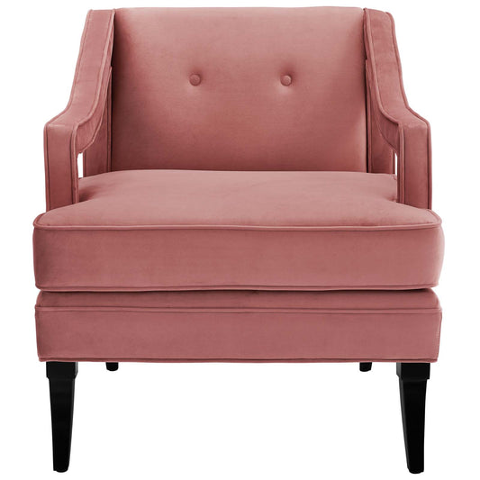 Concur Living Room Set Performance Velvet Set of 3 Dusty Rose by Modway