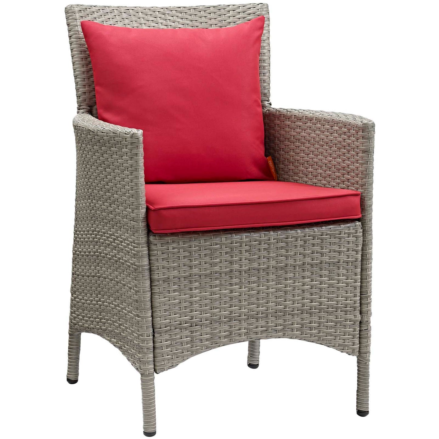 Conduit Outdoor Patio Wicker Rattan Dining Armchair Set of 4 by Modway
