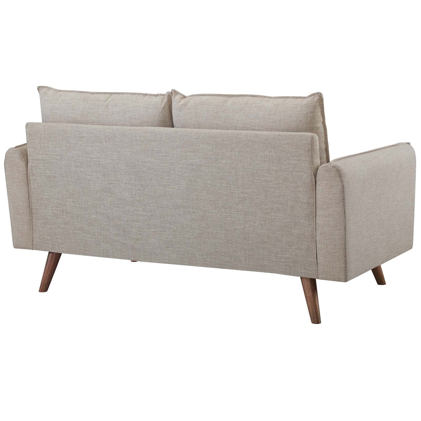 Revive Upholstered Fabric Sofa and Loveseat Set Beige by Modway