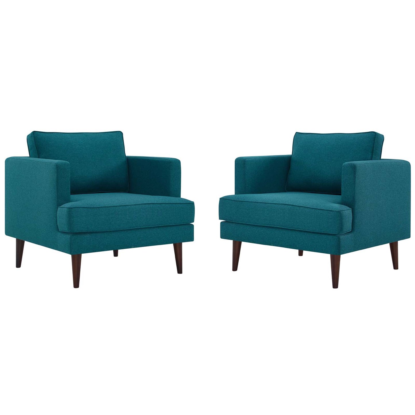 Agile Upholstered Fabric Armchair Set of 2 by Modway